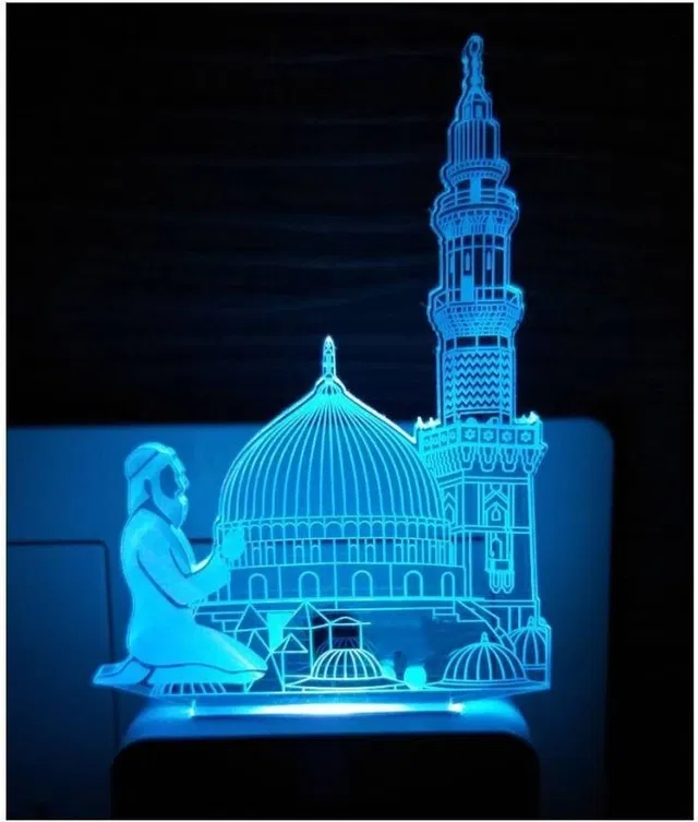 3D Illusion LED Night Lamp (Multicolor)