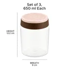 Crest Container 3pc Set 650 ml 