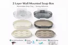 Wall-Mounted Soap Case with a draining tray Assorted any 1