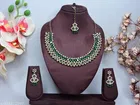 Green Free Size Necklace Set for Women