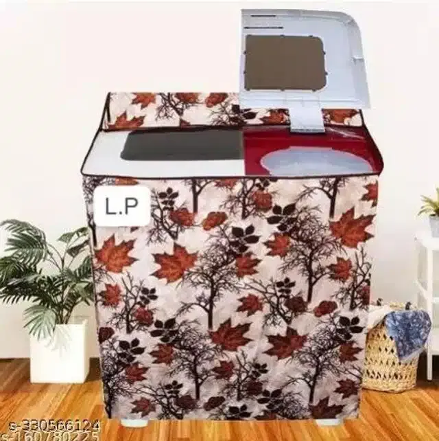 Polyester Washing Machine Cover (Multicolor)