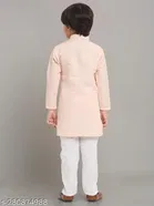 Cotton Blend Kurta with Pyjama for Boys 