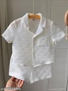 Cotton Spandex Shirt and Short Set for Boys 