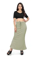 Lycra Solid Saree Petticoat for Women 