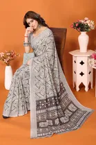 Georgette Printed Saree for Women 