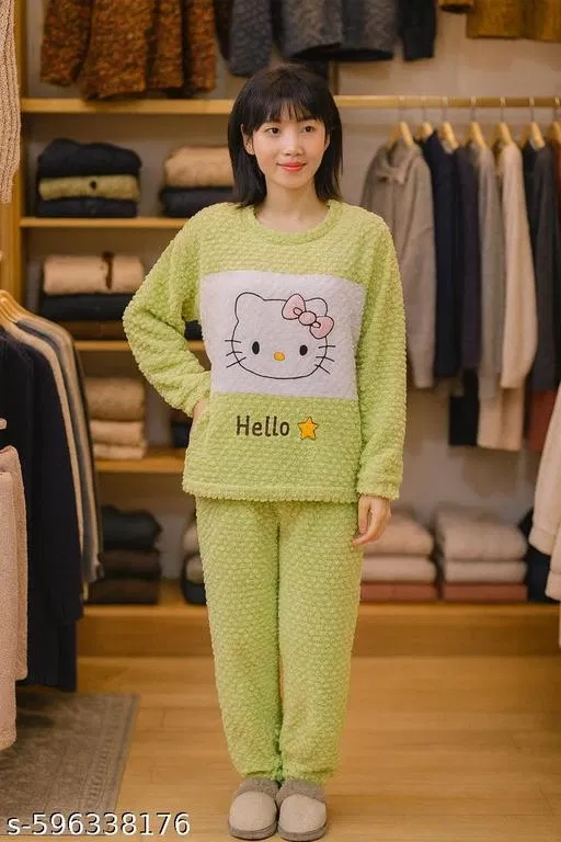 Casual Nightdress for Women (Multicolor, L)
