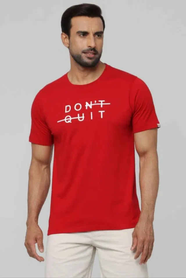 रगस्टार बेस्ट हॉट सैलिंग कॉटन टी-शर्ट फॉर मेन (XL, रेड) (R057)
