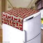 KANUSHI Industries® 1 Pc Fridge Cover for Top with 6 Utility Pockets + 3 Fridge Mats 