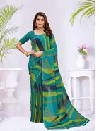 Georgette Printed Saree for Women 
