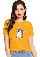 Half Sleeves Printed T-shirt for Women & Girls 