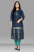 Chanderi Silk Printed Kurti for Women 