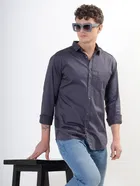 100% Cotton Full Sleeves Solid Shirt for Men 