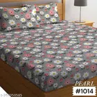 Polycotton Bedsheet With 2 Pillow Covers (Multicolor, 90x90 inches)