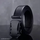 Leather Belt for Men (Black, 26)