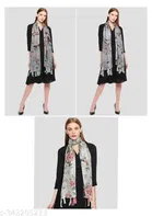 Chiffon Printed Scarves for Women, Multicolor, Pack of 3