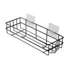 Wall Mounted Storage Organizer for bathroom & living Hall - Black 