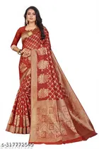 Cotton Zari Woven Saree for Women 