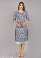 Rayon Printed Kurti for Women 