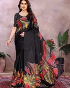 Mysore Silk Printed Saree for Women 