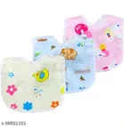 Silicone Bibs Aprons for Infants (Multicolor, Pack of 3)