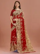 Georgette Printed Saree for Women 