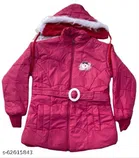 Polyester Jacket for Girls (Pink, 18-24 Months)