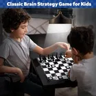Little Berry Classic Chess for Kids & Adults | Beginner Chess Set with 14” Inch Foldable Chess Board & Chess Piece 