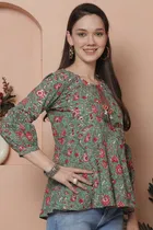 Cotton Printed Top for Women 