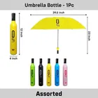 Newest Bottle Umbrella  Windproof Double Layer Cover for UV Protection & Rain | Outdoor Car Umbrella for Women & Men 