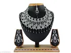 Black Bridal Choker Jewellery Set for Women 