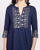 Rayon Embroidered Kurta Set for Women 