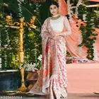 Kanjivaram Soft Cotton Silk Handloom Pashmina Saree for Women 