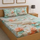 Premium 7D Bird Printed Bedsheet 90x100in