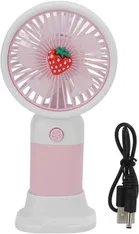 Immutable Mini Portable Usb Hand Fan Built-In Rechargeable Battery Operated Summer Cooling Mini Fan With Standing Holder Handy Base For Home Office Indoor Outdoor Travel -Multicolor