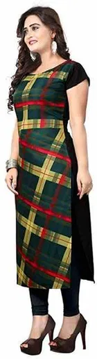 AK Fashion Mall Women Crepe Kurti 