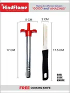 Hindflame Gas Lighter with Knife 