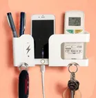 Immutable Mobile phone charging stand | Wall mountable Mobile stand holder | Wall Holder Stand without drilling on wall | Multi purpose holder for wall |Remote holder suitable for AC and TV remote 