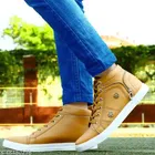 Casual Shoes for Men (Tan, 6)