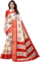 Linen Printed Saree for Women 