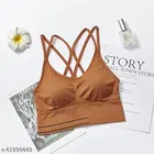 Viscose Spandex Bra for Women, Mustard 