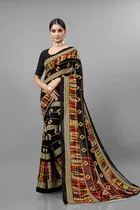 Georgette Printed Saree for Women 