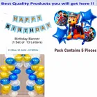 Paw Petrol Theme Birthday Balloon Decoration Kit For Kids, Multicolor, Pack of 46