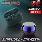 Wireless Bluetooth Speaker + Earbuds With Charging Case, 5.4 Bluetooth Version ,BLACK, 