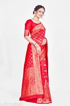 Banarasi Silk Zari Woven Saree for Women 