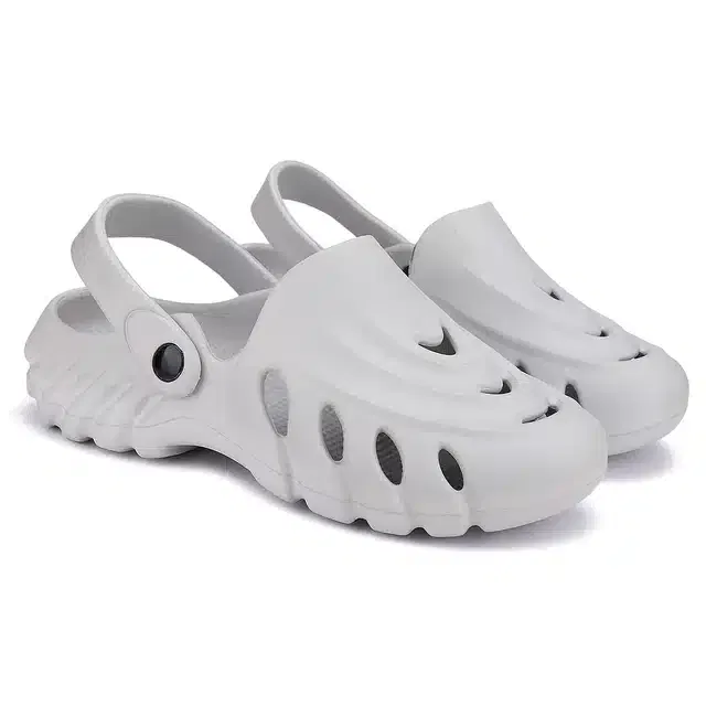 Bersache Clogs for Men (Grey, 8)
