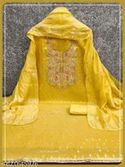 Embroidered Floral Patiala Suit for Women 