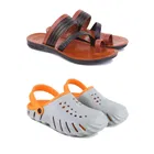 Combo of Flipflops & Clogs for Men 