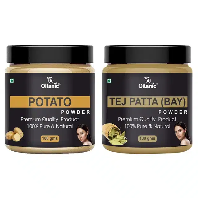 Natural Potato & Tej Patta Powder for Skin & Hair (Pack of 2, 100 g)