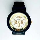 Silicone Strap Round Analog Watch for Men 