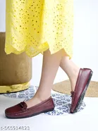 Shoetopia Solid Loafers for Women 